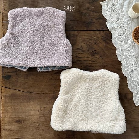 [予約] Lavender Bear Vest (2oz)/ OREN by Hibyebebe