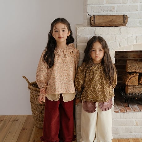 [予約] Naomi Ruffle Corduroy Pants/ OREN by Hibyebebe