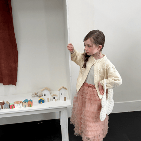 [予約] Flora punching knit cardigan/ aiai
