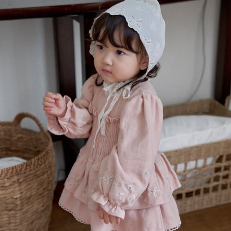 [予約] Ribbon Bonnet/ marron