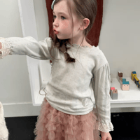 [予約] Ribbed Lace Top/ aiai