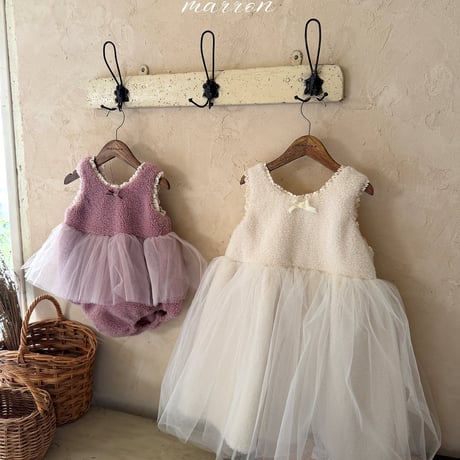 [予約] Mongle Dress/ marron