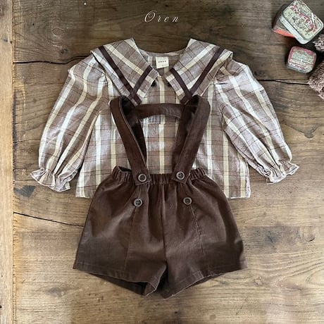 [予約] Marcel Corduroy Overalls/ OREN by Hibyebebe