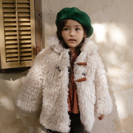 [予約] Bernie Toggle Fur Jacket/ OREN by Hibyebebe