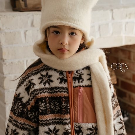 [予約] Cat Muffler Beanie/ OREN by Hibyebebe