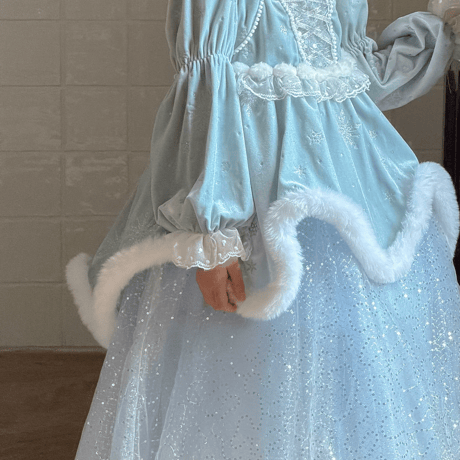 [予約] Frost Symphony Princess Dress(&Cape SET)