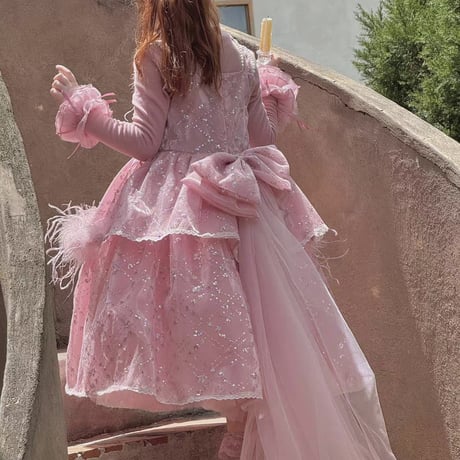 [予約] Dusty Rose Ruffle T-shirt