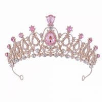 [予約] Pink Rosette Tiara
