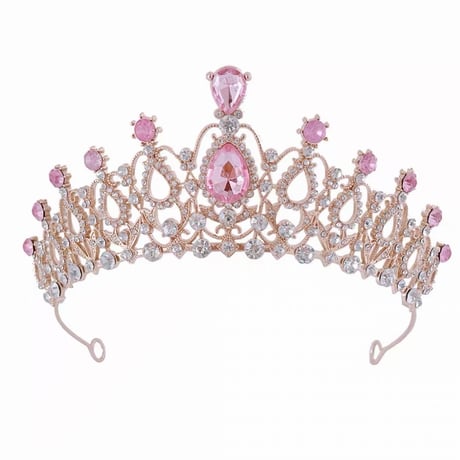 [予約] Pink Rosette Tiara