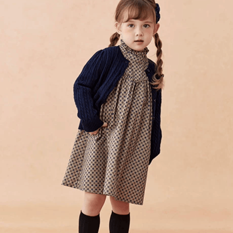 [予約] Petite Dot Ruffle Dress
