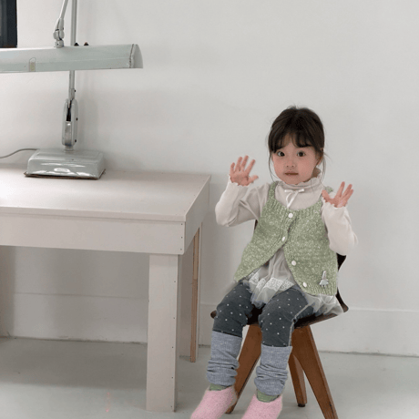 [予約] Dot leg warmer leggings/ aiai