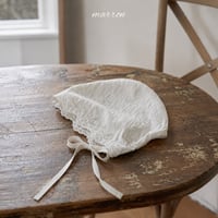 [予約] Ribbon Bonnet/ marron