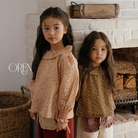 [予約] Rivega Ruffle Blouse/ OREN by Hibyebebe