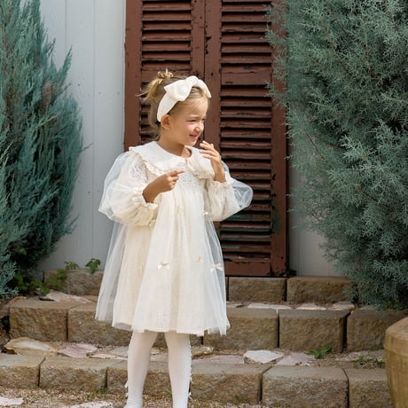 [予約] Anna Dress (brooch not included)/ marron