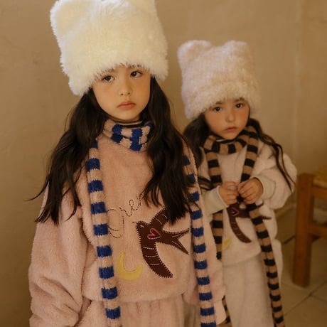 [予約] Ambre Striped muffler/ OREN by Hibyebebe