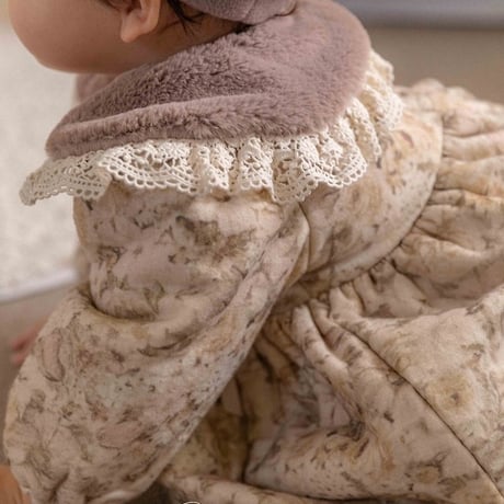 [予約] Brielle Baby Puffer Dress/ OREN by Hibyebebe