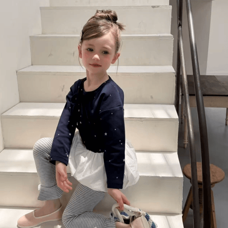 [予約] Navy Star Dress/ aiai