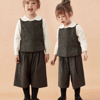 [予約] London Herringbone Vest & Culotte Set