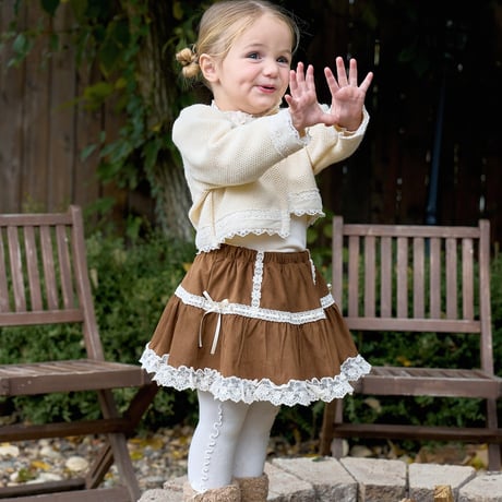 [予約] Suede skirt/ marron
