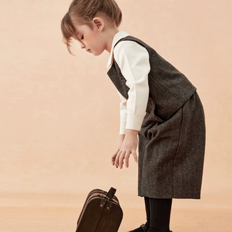 [予約] London Herringbone Vest & Culotte Set