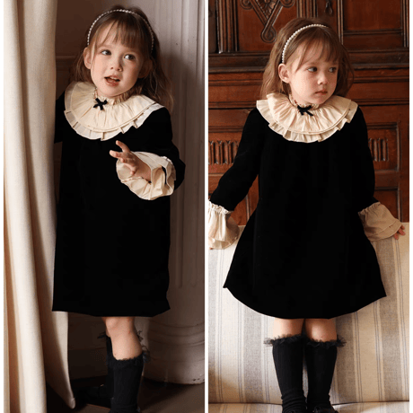 [予約] Cameo Frill Collar Dress