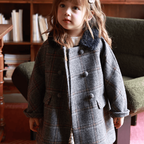 [予約] Heritage Grey Check Coat