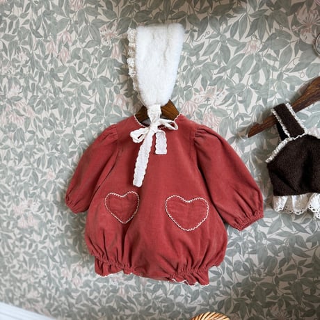 [予約] Lace-fur headband/ marron