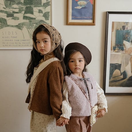 [予約] Lavender Bear Vest (2oz)/ OREN by Hibyebebe