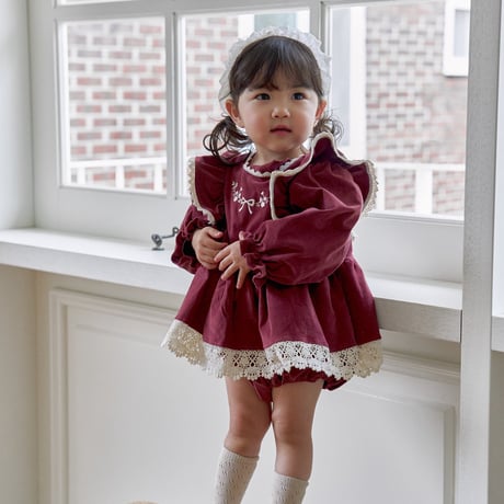 [予約] Pearl headband/ marron