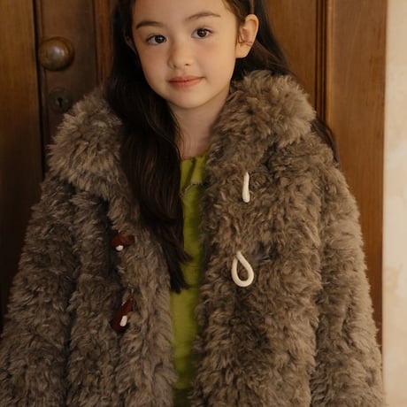 [予約] Bernie Toggle Fur Jacket/ OREN by Hibyebebe
