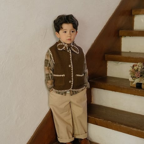 [予約] Oliver Patchwork Shirt/ OREN by Hibyebebe