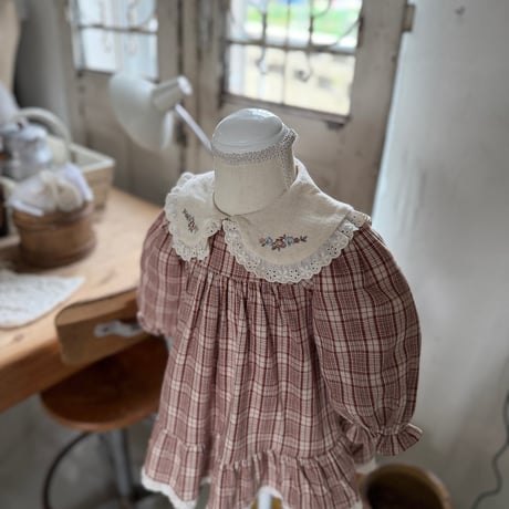 [予約] Chapel dress/ marron