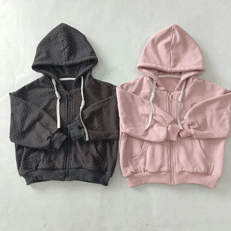 [予約] Pinky dot hooded zip-up/ aiai
