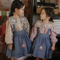 [予約] Blue May Jumper Skirt/ OREN by Hibyebebe