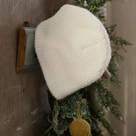 [予約] Cream coco hat/  Puella FLO