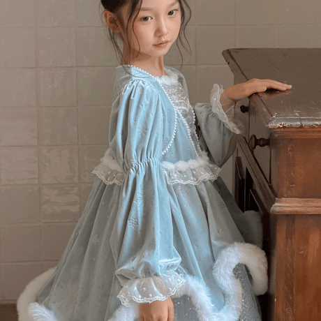[予約] Frost Symphony Princess Dress(&Cape SET)