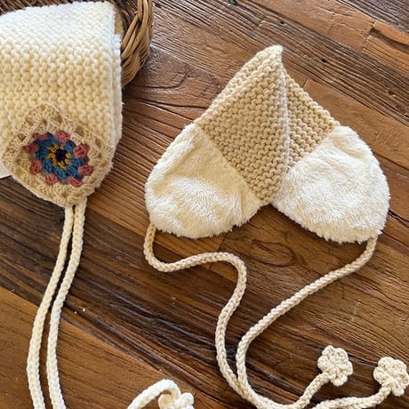 [予約] Hand-Knit Headband/ OREN by Hibyebebe