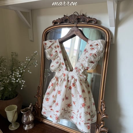 [予約] Flower Apron/ marron