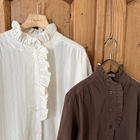 [予約] Leah Frill Blouse (Mom)/ OREN by Hibyebebe