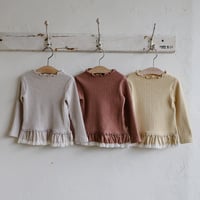 [予約] Bibi Ribbed T-Shirt/ Puella FLO