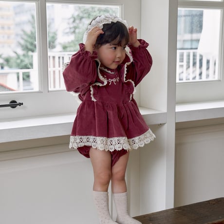 [予約] Pearl headband/ marron