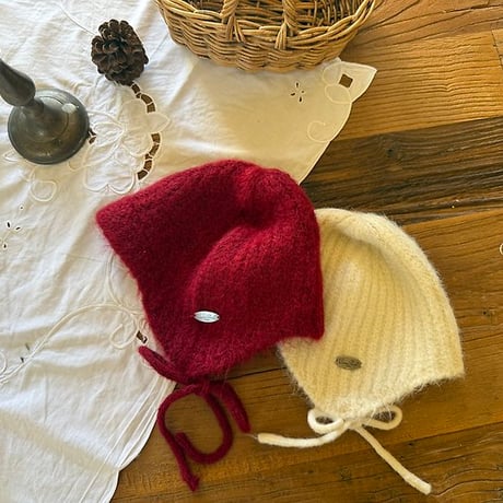 [予約] Flip Knit Brimmed Beanie/ OREN by Hibyebebe