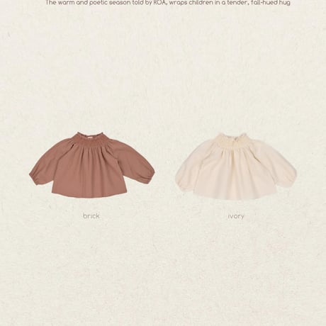 [予約] Lumiel Blouse/ Roa