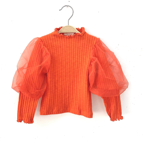 [予約] Ribbed Sha Sleeve T/ Mini Recipe