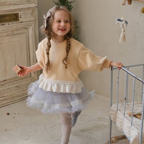 [予約] Tiffany tulle skirt leggings/  Puella FLO