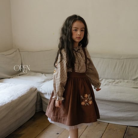 [予約] Autumn Bloom Skirt/ OREN by Hibyebebe