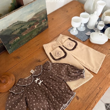 [予約] Shine Blouse/ marron