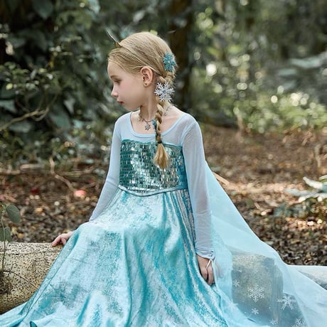 [予約] New Snow Queen Glitter Dress + Snow Queen Crown set