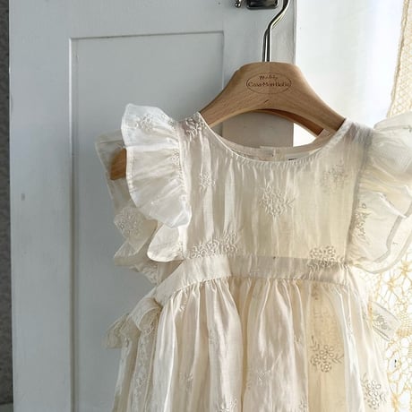 [予約] Lily Layered Dress (Kids) / Monbebe