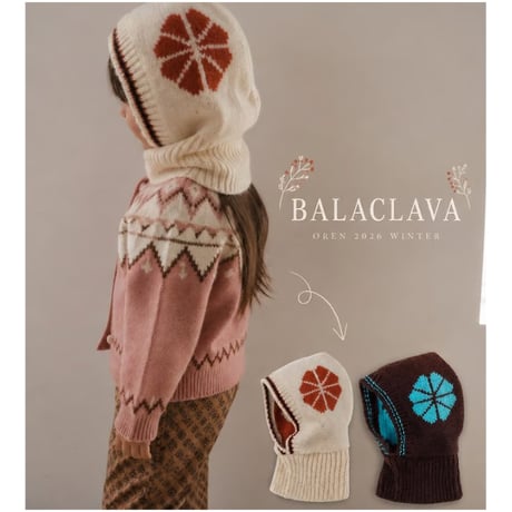 [予約] Clover Balaclava/ OREN by Hibyebebe